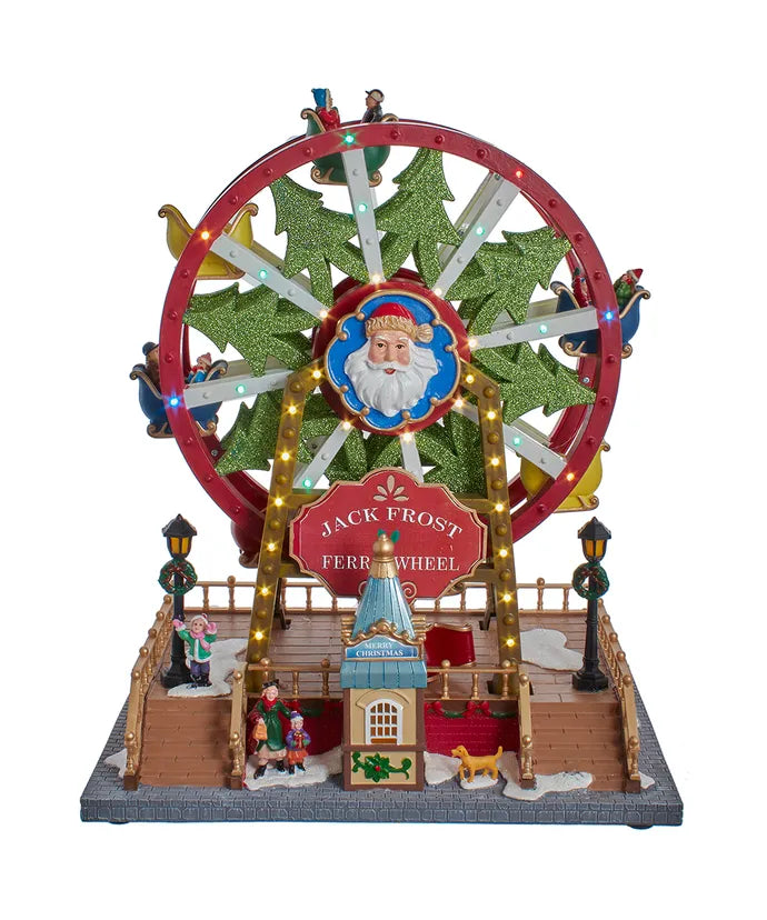 Lighted Musical Christmas Ferris Wheel Extravagance Design & Home