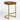 Leather and Brass Counter Stool