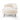 Cream Linen Chaise Lounge
