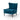 Teal Velvet Wing Chair