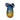 Blue and Yellow Glass Vase