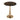 Gold and Black Cow Hide End Table